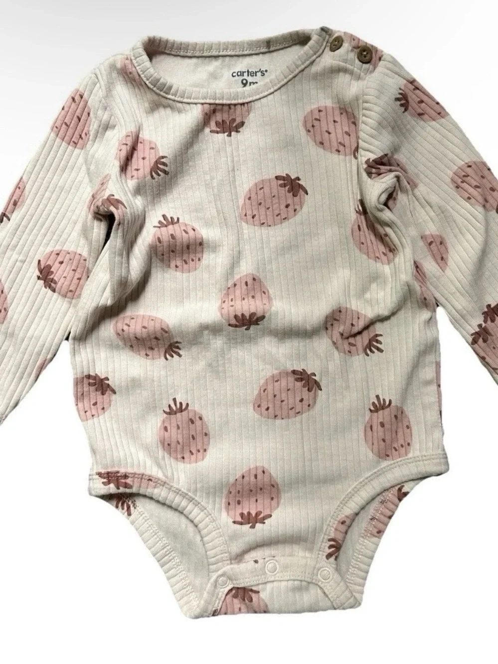 Baby Girl Matching Sets Bodysuits Pants Strawberries Polka Dots Size 6-9 Months